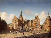 heinrich hansen Fredriksborg_Slott:_Den_kongelige_falke_jagt oil painting